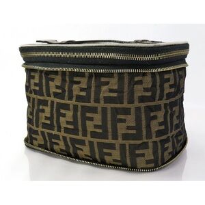 Fendi Brown and Black Cosmetic Case